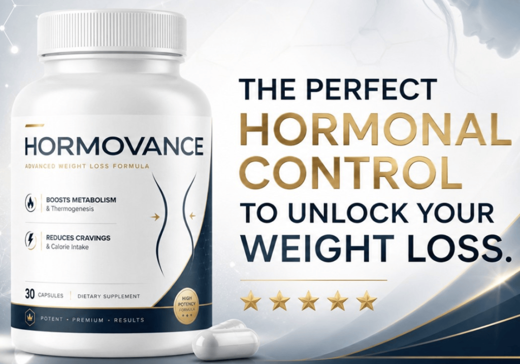 Hormovance dietary supplement bottle for women's wellness support