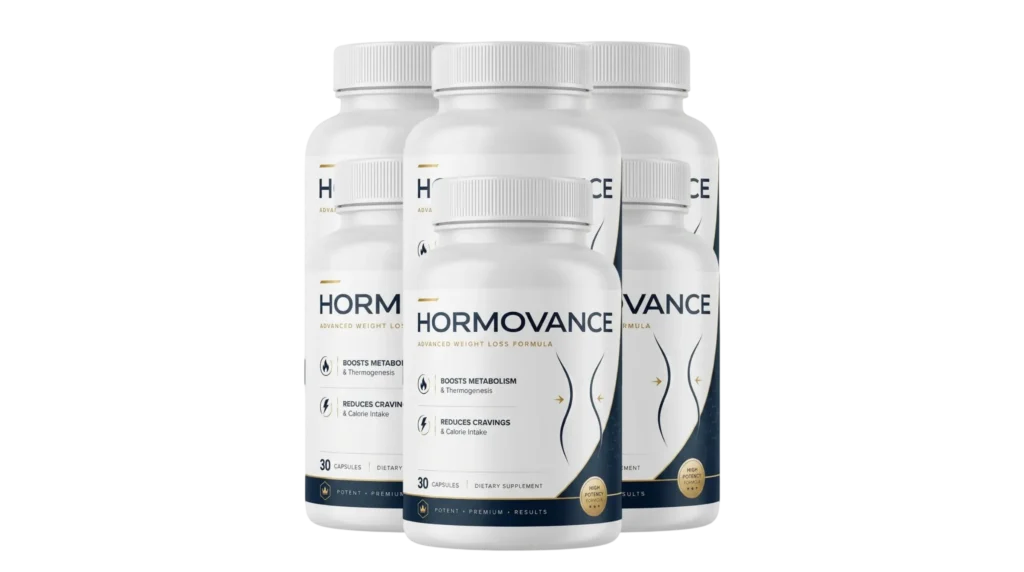 Hormovance dietary supplement bottle for women's wellness support
